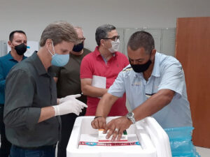 Doses da vacina chegaram na madrugada do dia 20 em Salto 