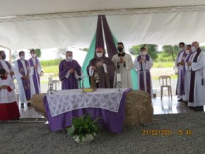 Bispo participa do lançamento da pedra fundamental da Cidade Rahamim 