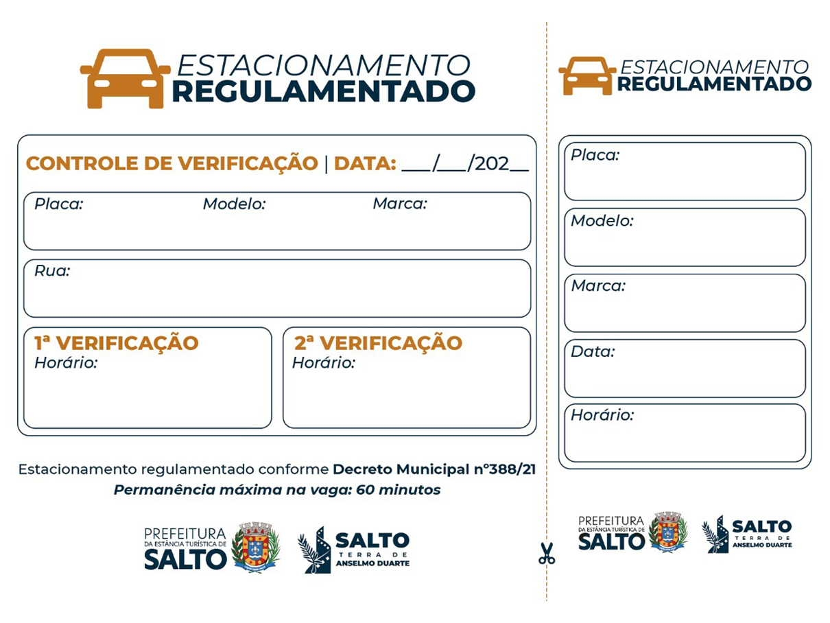 Estacionamento rotativo está em vigor e tempo de uso é de 1h de cada vaga