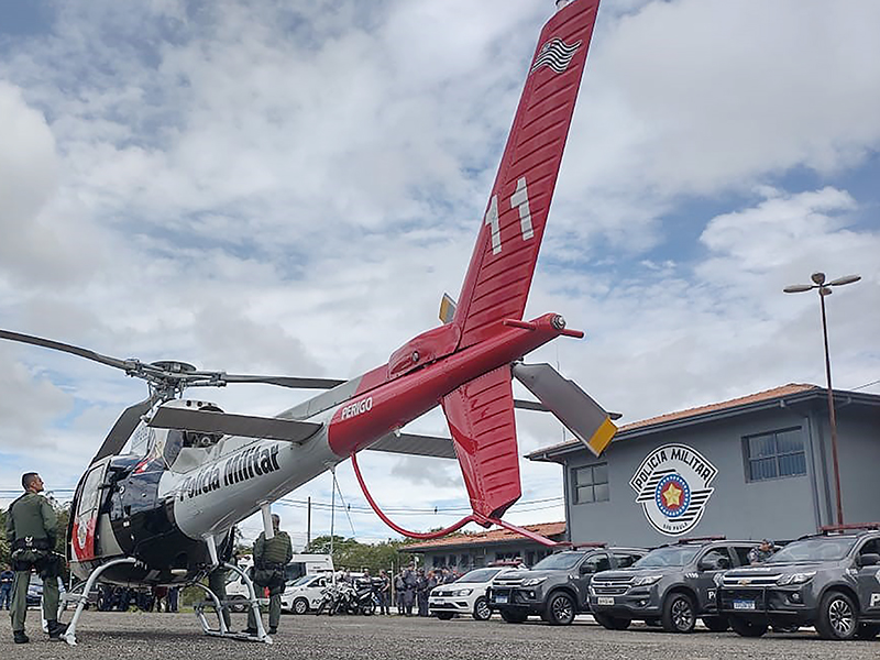 Helicóptero Águia 11 participou da operação